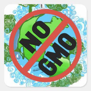PEGATINA CUADRADA NO GMO