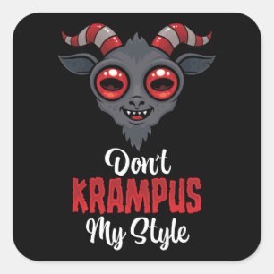 Pegatina Cuadrada No Krampus Mi Estilo