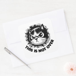 Pegatina Cuadrada No más de 2