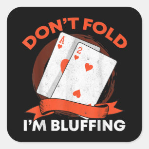 Pegatina Cuadrada No Me Olvides Del Ace Deuce Gracioso Casino Poker