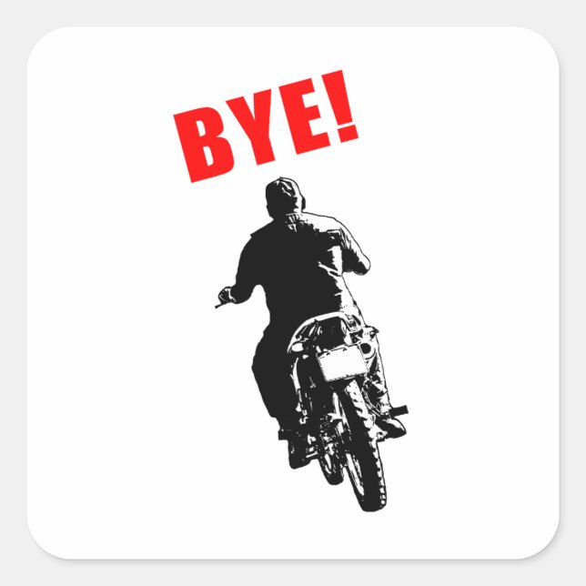 Pegatina Cuadrada No olviden escribir diseños pegatinas divertidos (Anverso)