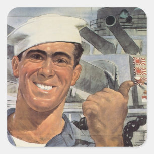 Pegatina Cuadrada No podría haberlo hecho sin ti