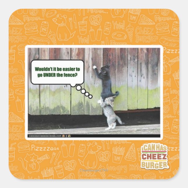 Pegatina Cuadrada No sería más fácil (Anverso)