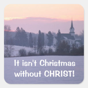 Pegatina Cuadrada No son Navidades