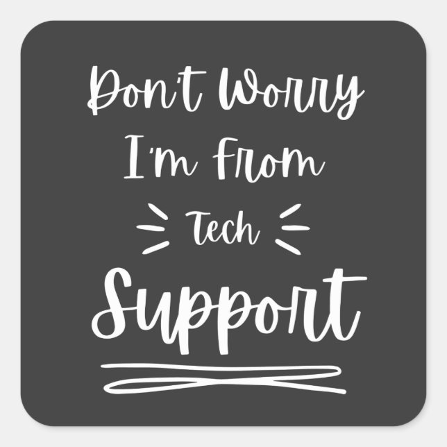 Pegatina Cuadrada No te preocupes, soy de los que dicen que son grac (Anverso)