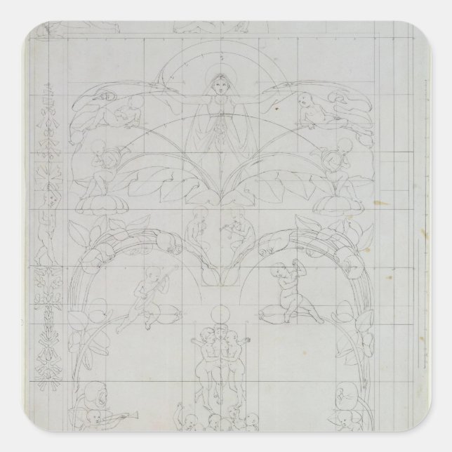 Pegatina Cuadrada Noche de 1803 (Anverso)