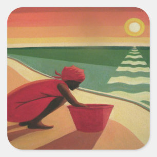 Pegatina Cuadrada Noche de calma 2003