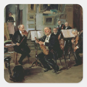 Pegatina Cuadrada Noche musical, 1906