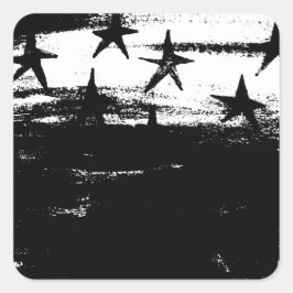 Pegatina Cuadrada Noche Stary