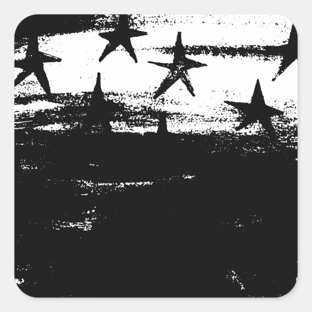 Pegatina Cuadrada Noche Stary (Anverso)