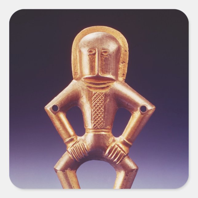 Pegatina Cuadrada Nómada de caballo (Anverso)