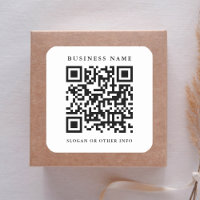 Nombre comercial mínimo de vínculo de código QR