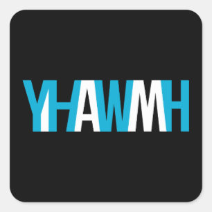 Pegatina Cuadrada Nombre de dios - YHWH "SOY "