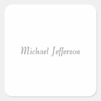 Nombre de guión de escritura a mano Elegante senci