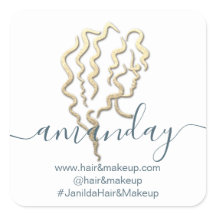 Nombre de la compañía de logotipos Beauty Studio W