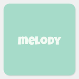 Pegatina Cuadrada Nombre de la decoración moderna de las habitacione