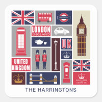 Nombre personalizado Iconos del Reino Unido de Lon