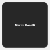 Nombre personalizado Minimalista blanco negro mode