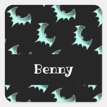 Nombre personalizado murciélagos azules