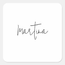 Nombre propio Exclusivo Elegante Simple Caligrafía