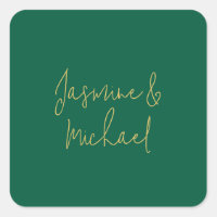 Nombres de Parejas con Caligrafía Chic Lovely Verd