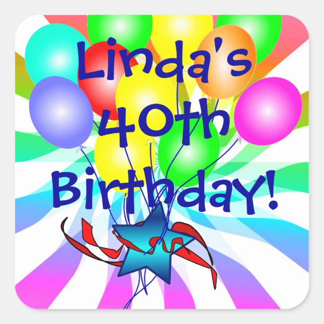 Pegatina Cuadrada Nombres Y Antiguos Antiguos (Anverso)