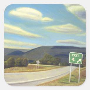 Pegatina Cuadrada Noonlight en Vermont