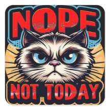 NOPE, NO HOY no hay dos Pegatinas de Plaza Clásica