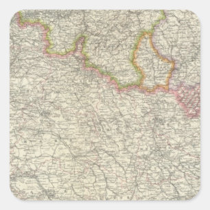 Pegatina Cuadrada Noreste de Francia