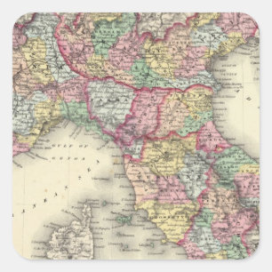 Pegatina Cuadrada Norte de Italia