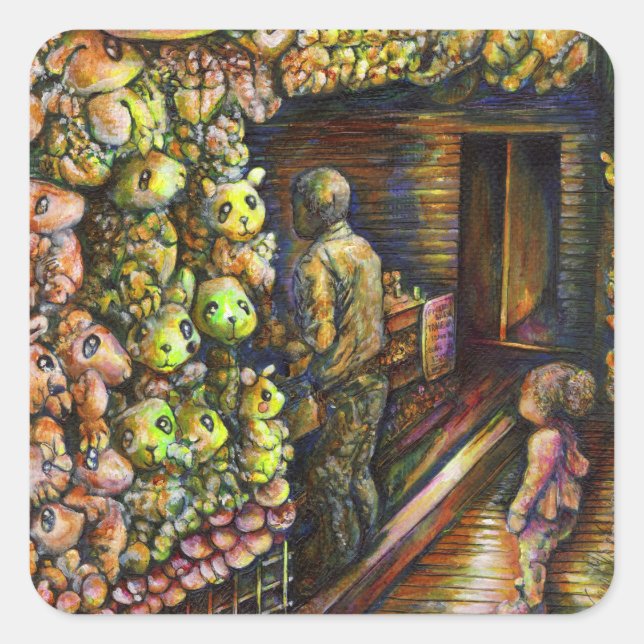 Pegatina Cuadrada Norte del Circo (Anverso)