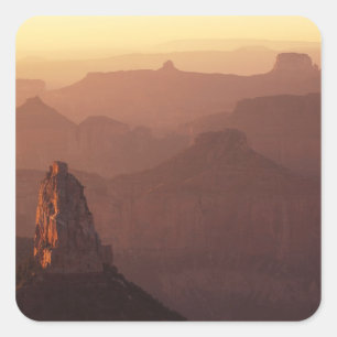 Pegatina Cuadrada Norteamérica, EE. UU., Arizona, Gran Cañón,