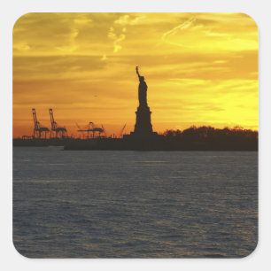 Pegatina Cuadrada Norteamérica, EE. UU., Nueva York, Ciudad de Nueva