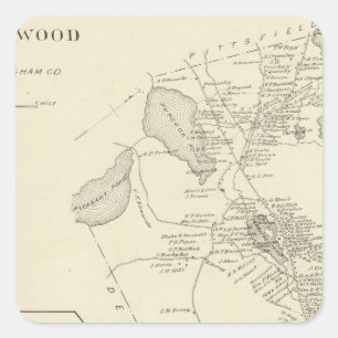 Pegatina Cuadrada Northwood, Rockingham Co