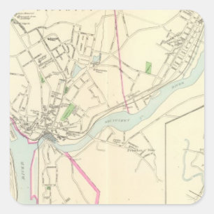 Pegatina Cuadrada Norwich