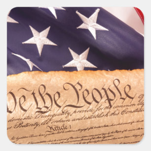 Pegatina Cuadrada Nosotros, el pueblo 1