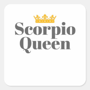 Pegatina Cuadrada Noviembre Noviembre Escorpio Reina Escorpio