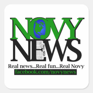 Pegatina Cuadrada Novy News