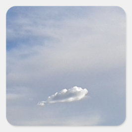 Pegatina Cuadrada Nube Y Nube
