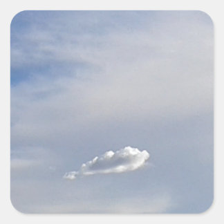 Pegatina Cuadrada Nube Y Nube