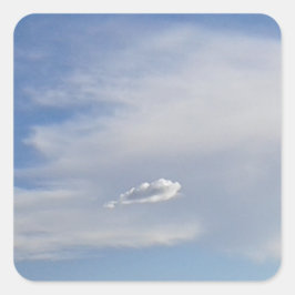 Pegatina Cuadrada Nube Y Nube