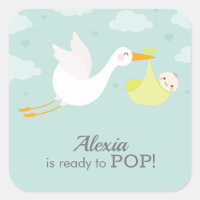 Nubes de cigüeñas Unisex Yellow Bundle Baby Shower