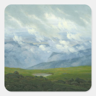 Pegatina Cuadrada Nubes de deriva