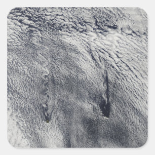 Pegatina Cuadrada Nubes sobre las islas Juan Fernández