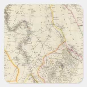 Pegatina Cuadrada Nubia y Abyssinia