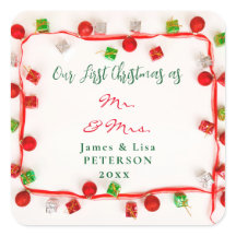 Nuestra primera Navidad como Sr. y la Sra.