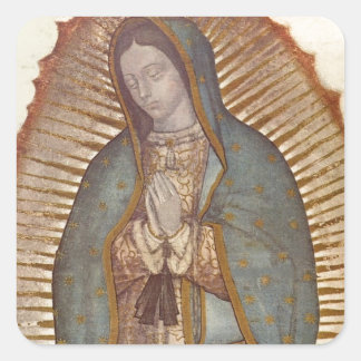 Pegatina Cuadrada Nuestra Señora de Guadalupe