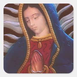 PEGATINA CUADRADA NUESTRA SEÑORA DE GUADALUPE