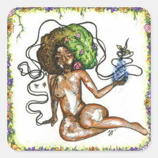 Pegatina Cuadrada nuestra víctima