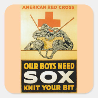 Pegatina Cuadrada Nuestros Niños Necesitan Sox ~ Amar Su Boca